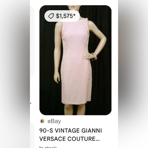 Gianni Versace Couture Vintage 1996 Silk Sheath Midi Dress - Picture 3 of 6